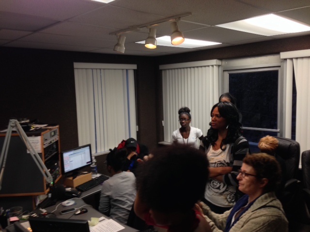 Photo from the radio interview at WBOK-AM.