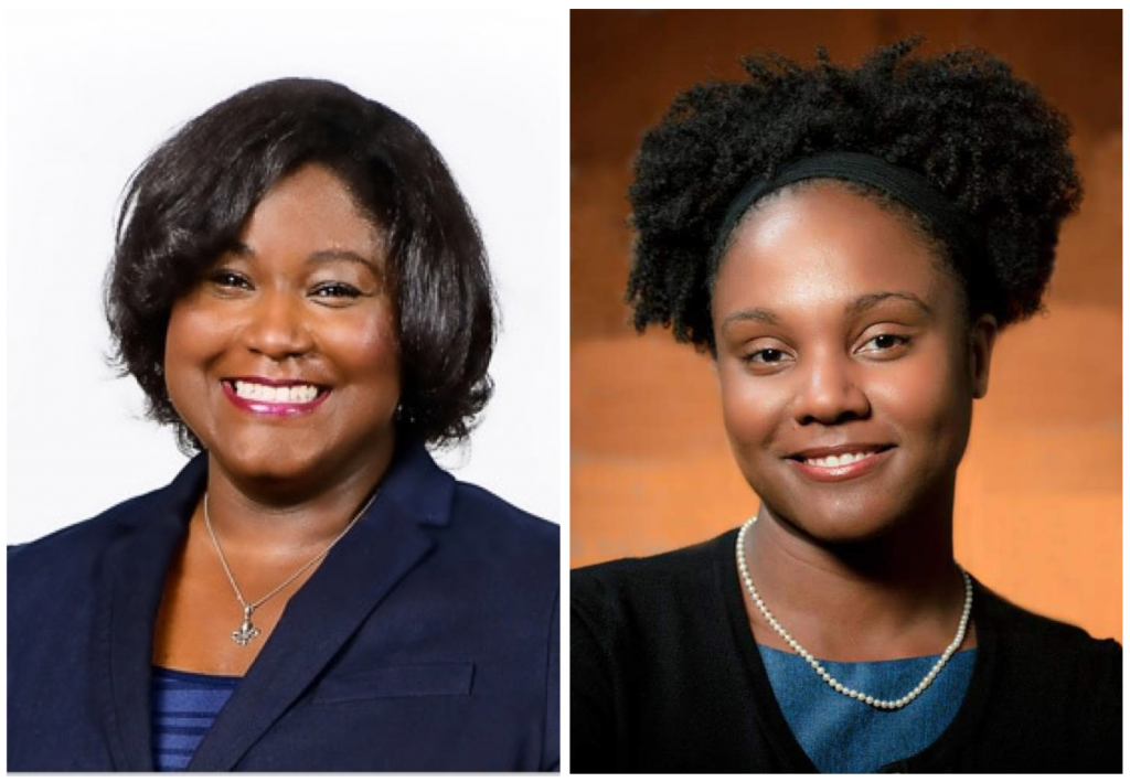 BESE members Jada Lewis and Kira Orange Jones.