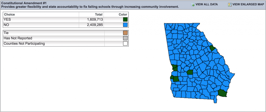 Screenshot from the website of the Georgia Secretary of State.